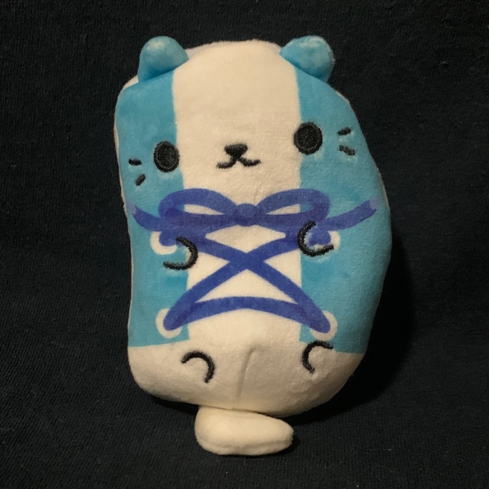Cats vs Pickles Lacey Blue Sneaker Shoe Bean Bag Plush 4”